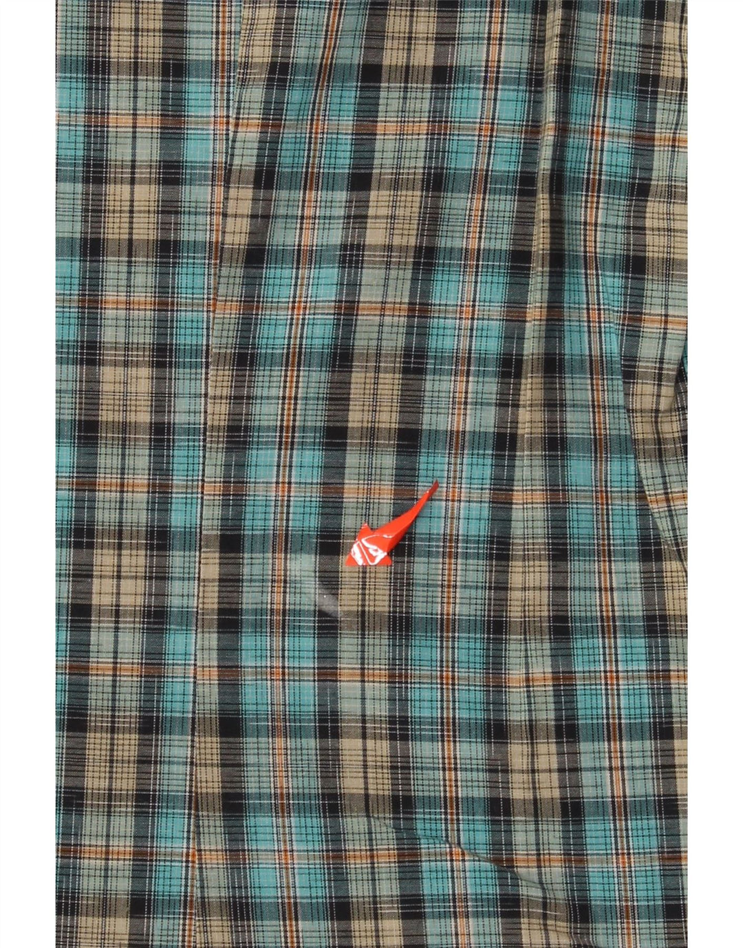 Camisa Hugo Boss Hombre Manga Corta XL Algodón Cuadros Azul