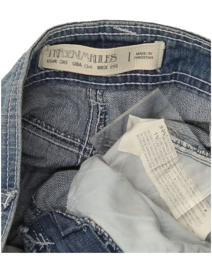 ZARA Mujer Trafaluc Falda Vaquera EU 36 XS W26 Algodón Azul