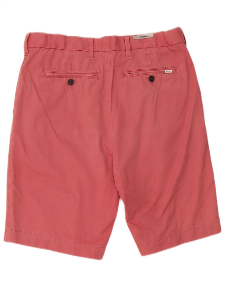Marks & Spencer Pantalones cortos chinos para hombre W32 Algodón rojo medio