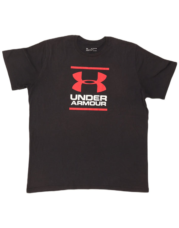 Under Armour Camiseta gráfica Heat Gear para hombre Top 2XL Negro