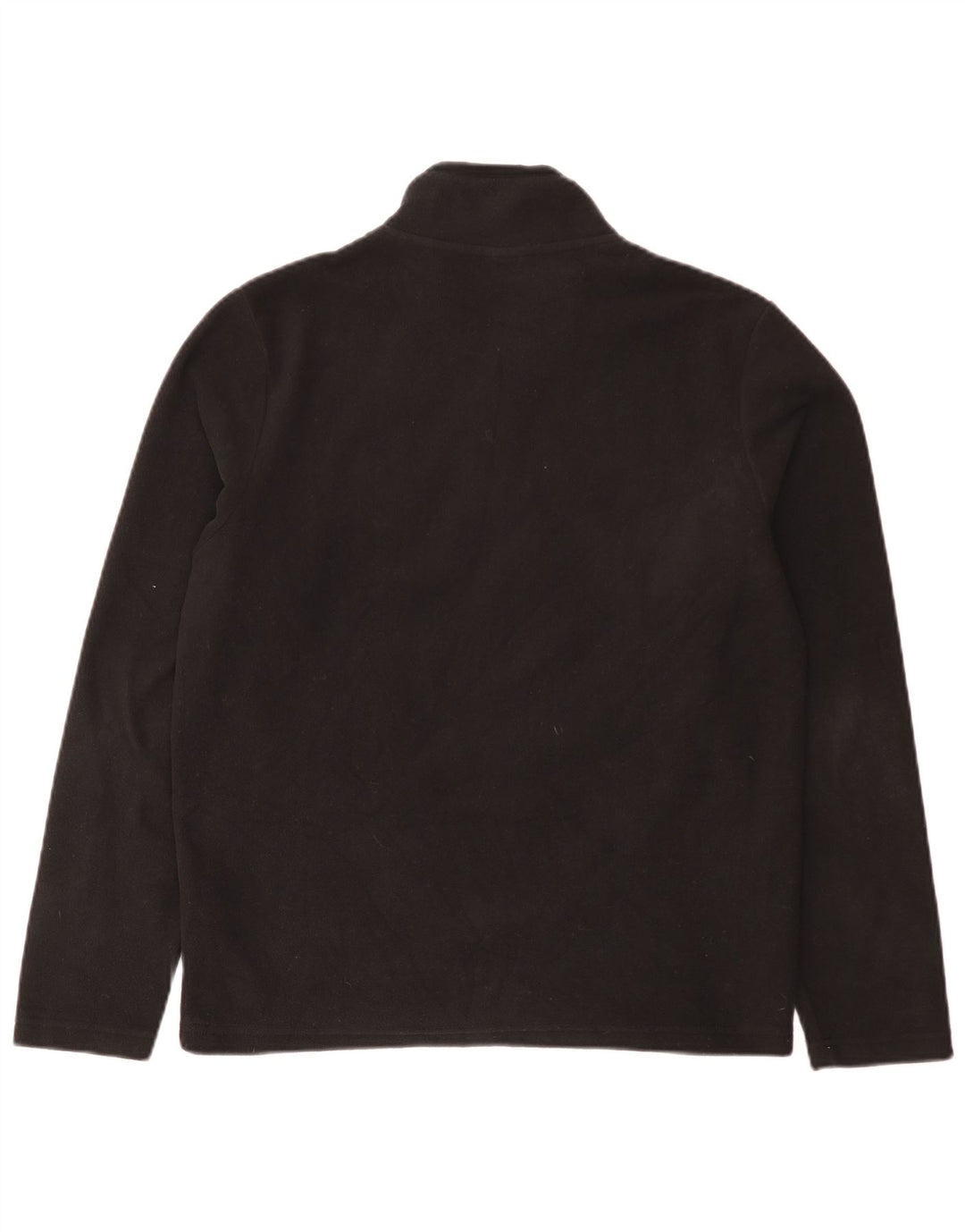 Napapijri Jersey de forro polar con cuello y cremallera para hombre Poliéster negro mediano