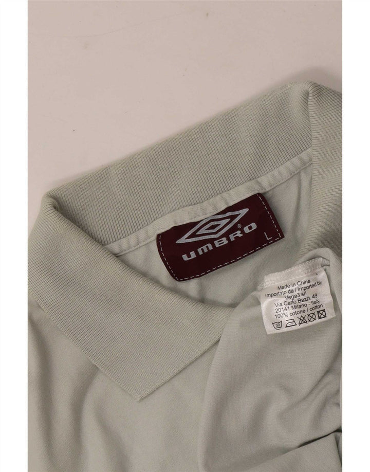 Polo Umbro Hombre Algodón Verde Grande