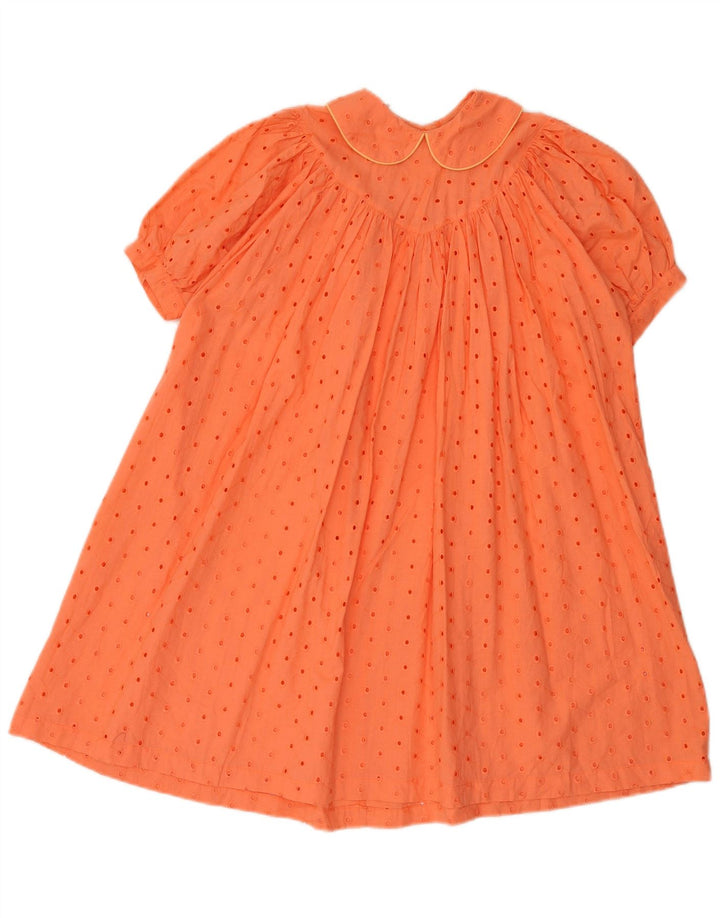 Benetton Vestido Tent para Mujer ES 44 Algodón Naranja Mediano