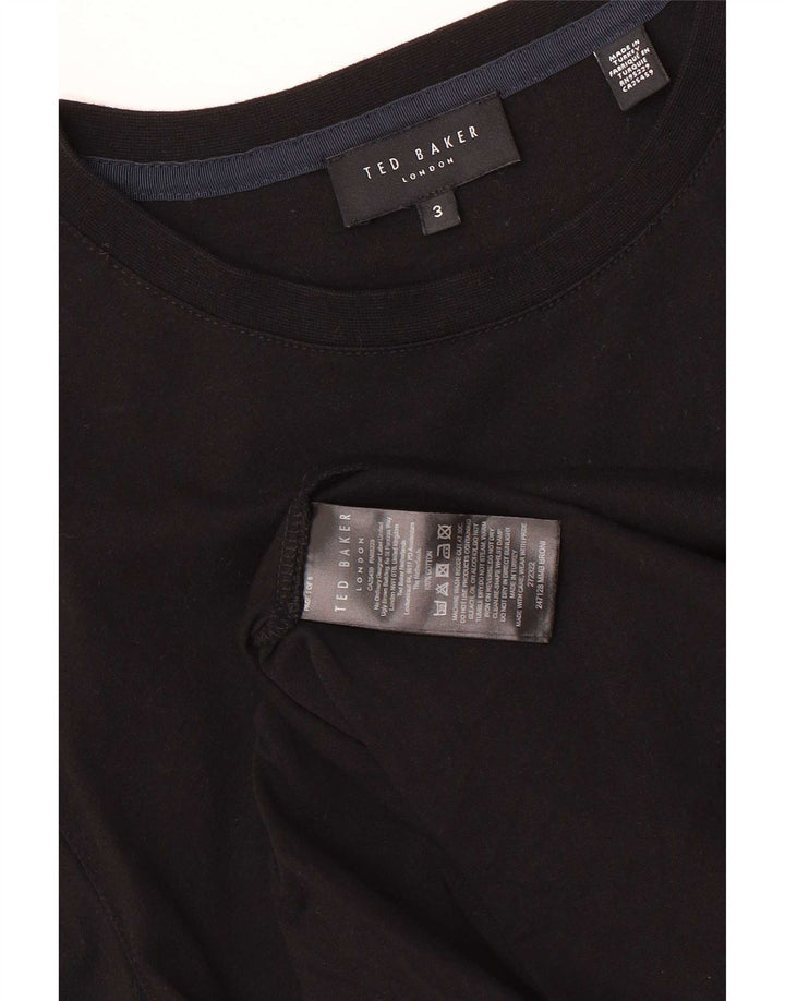 Ted Baker - Camiseta gráfica para hombre, talla 3, algodón negro mediano