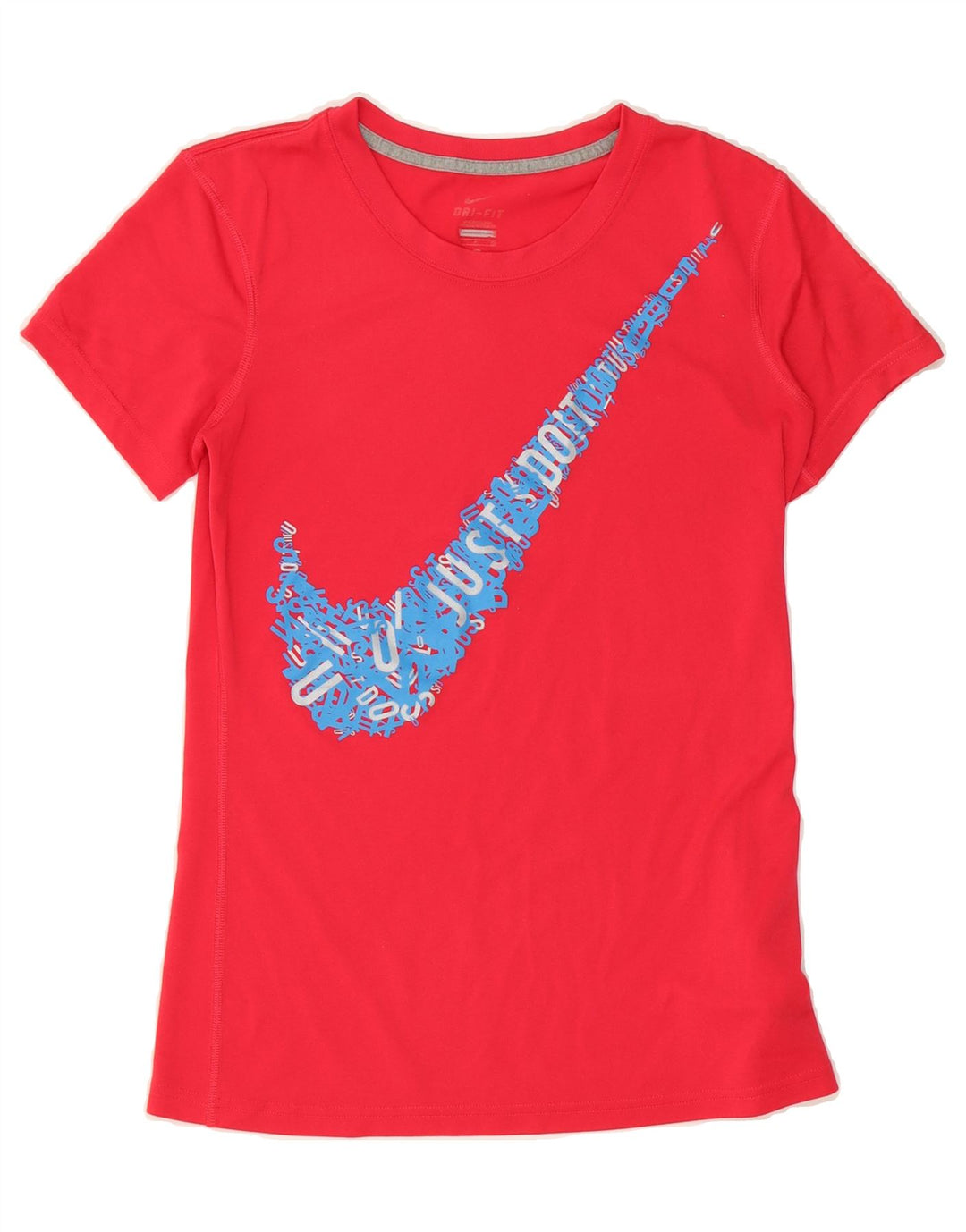 NIKE Womens Dri Fit Graphic T-Shirt Top UK 10 Small Red Polyester Vintage Nike and Second-Hand Nike from Messina Hembry 