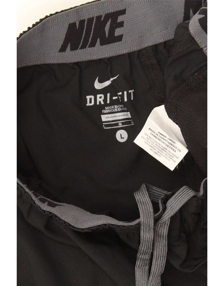 Nike Hombre Dri Fit Chándal Pantalones Joggers Grande Poliéster Negro