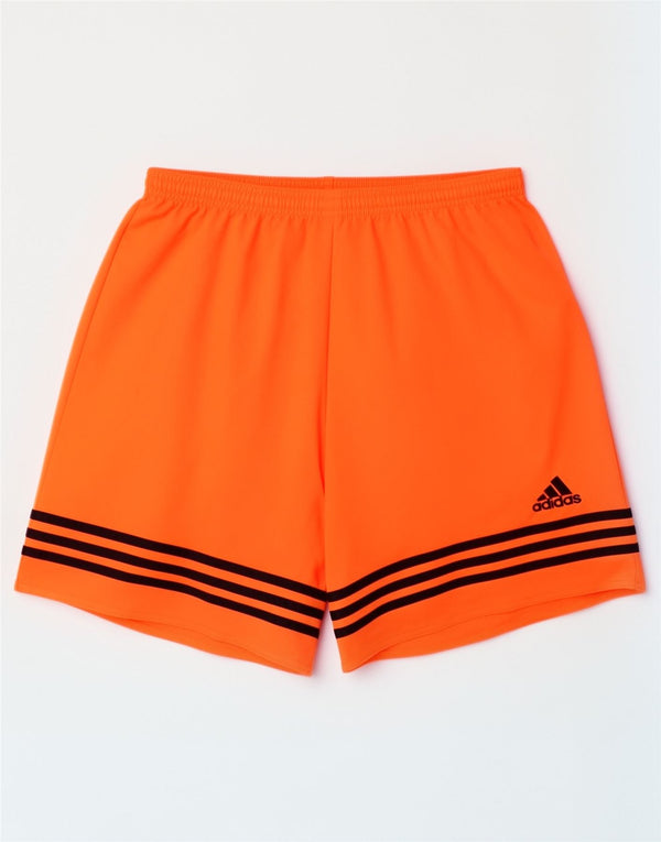 Adidas Mens Climalite Sport Shorts Medio Naranja Rayas Poliéster Deportes
