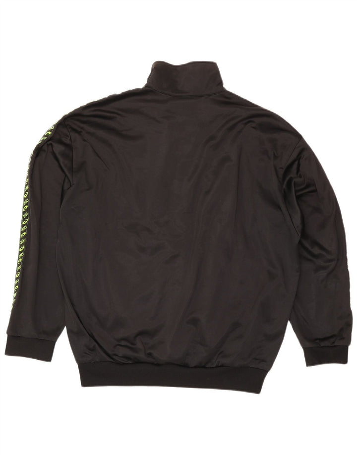 Asics Hombre Graphic Chándal Top Chaqueta XL Negro