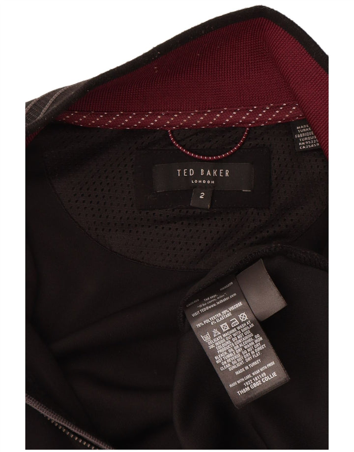 Ted Baker Chándal para hombre Chaqueta superior Talla 2 Pequeña Poliéster negro