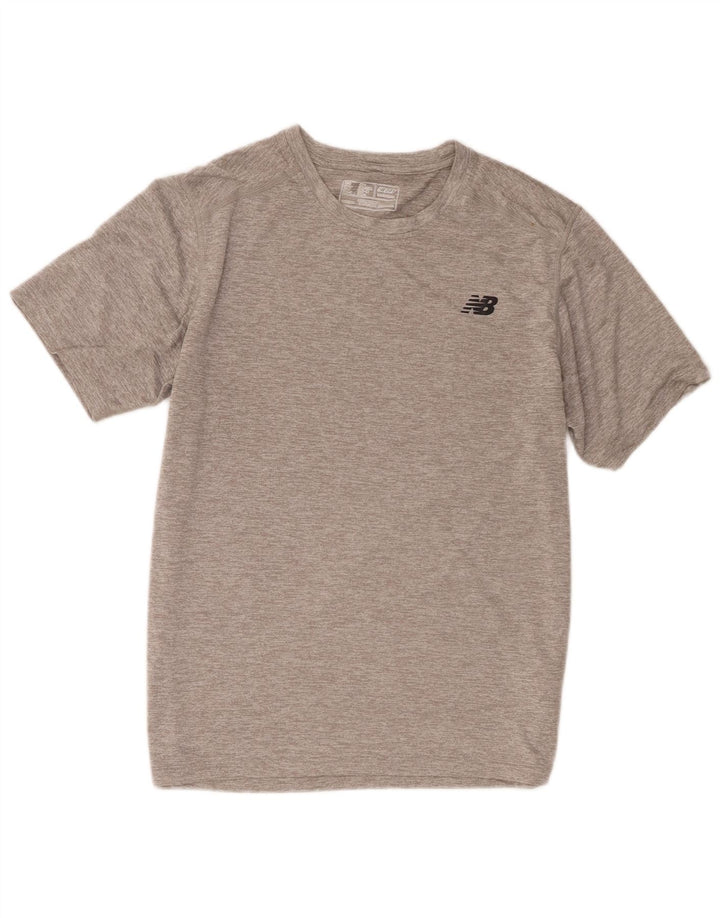 Camiseta New Balance Hombre Top Gris Medio Poliéster