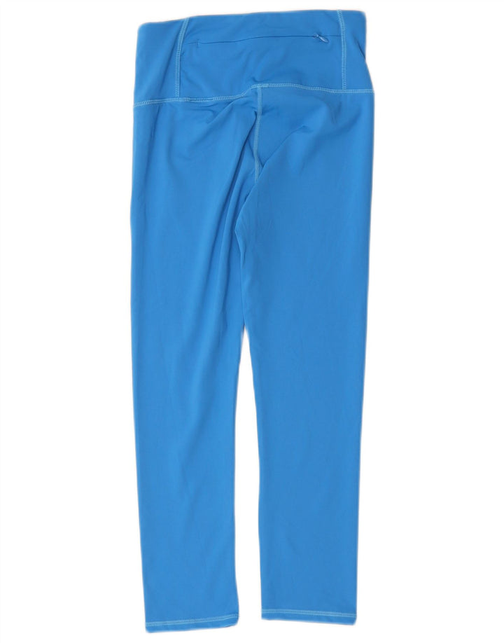 Superdry Leggings cortos gráficos para mujer, talla 8, poliéster azul pequeño