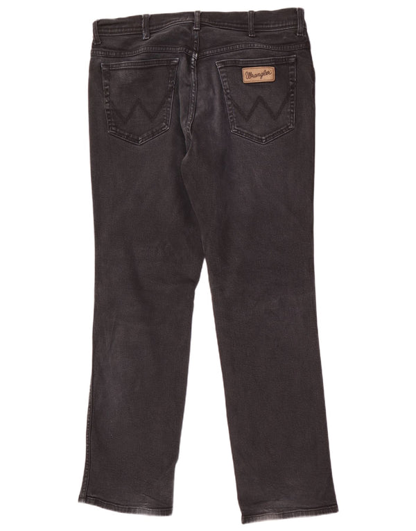 Wrangler Vaqueros rectos Texas para hombre W36 L32 Algodón negro