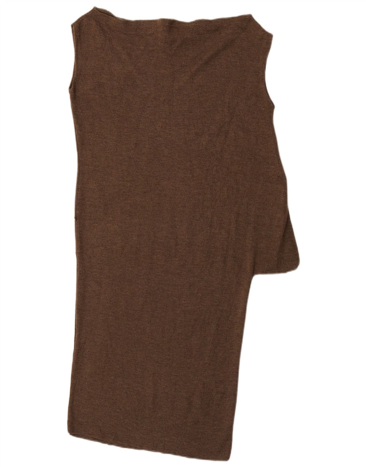 Vestido recto para mujer Gucci UK 12 Cachemira marrón medio
