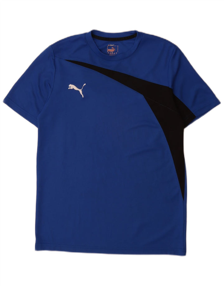 Camiseta Puma Hombre Top Small Azul Colorblock