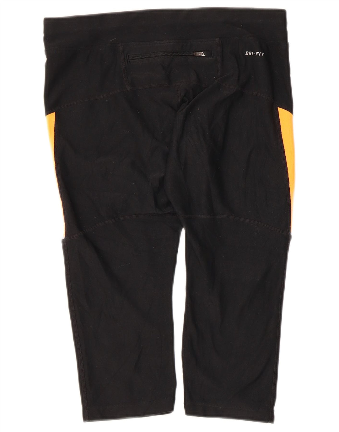 NIKE Leggings capri Dri Fit para mujer UK 44 Mediano Negro Colorblock