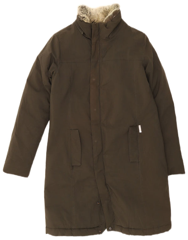 Woolrich Abrigo acolchado para hombre UK 34 XS Algodón caqui