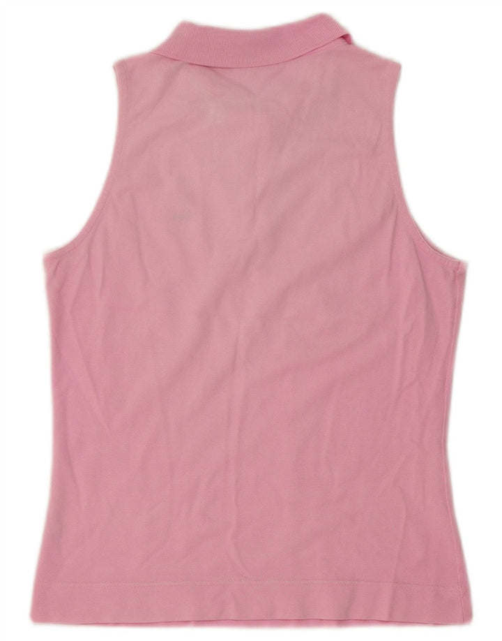 Polo Lacoste Mujer Sin Mangas Talla 40 Algodón Rosa Medio