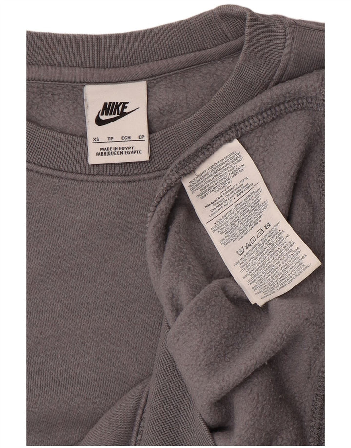NIKE Hombre Swoosh Graphic Sudadera Jumper XS Gris Algodón