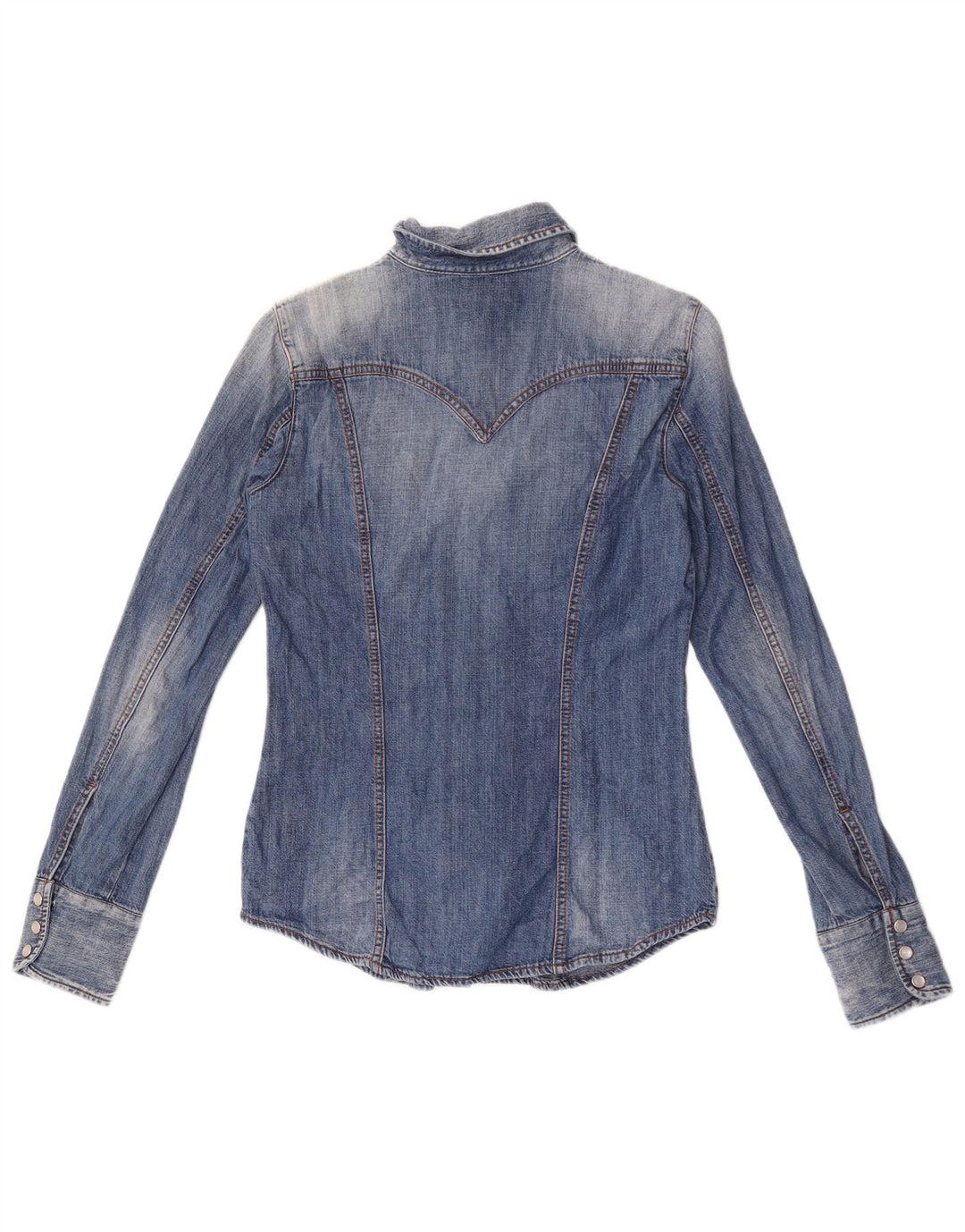 Camisa vaquera para mujer Gas UK 42 Algodón azul medio