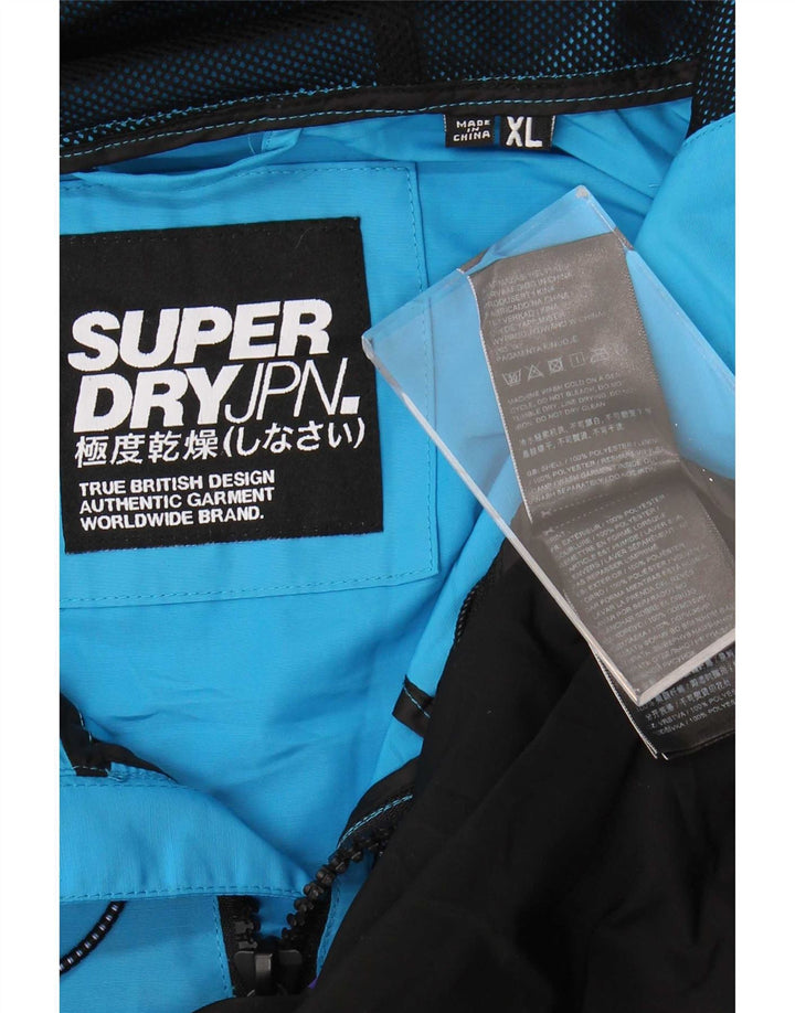 Superdry Chaqueta impermeable tipo jersey para hombre, talla 42, XL, multicolor, color block