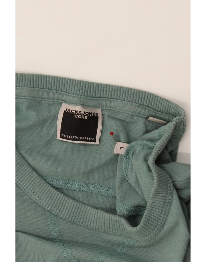 JACK & JONES Mens T-Shirt Top Large Blue Cotton Vintage Jack & Jones and Second-Hand Jack & Jones from Messina Hembry 