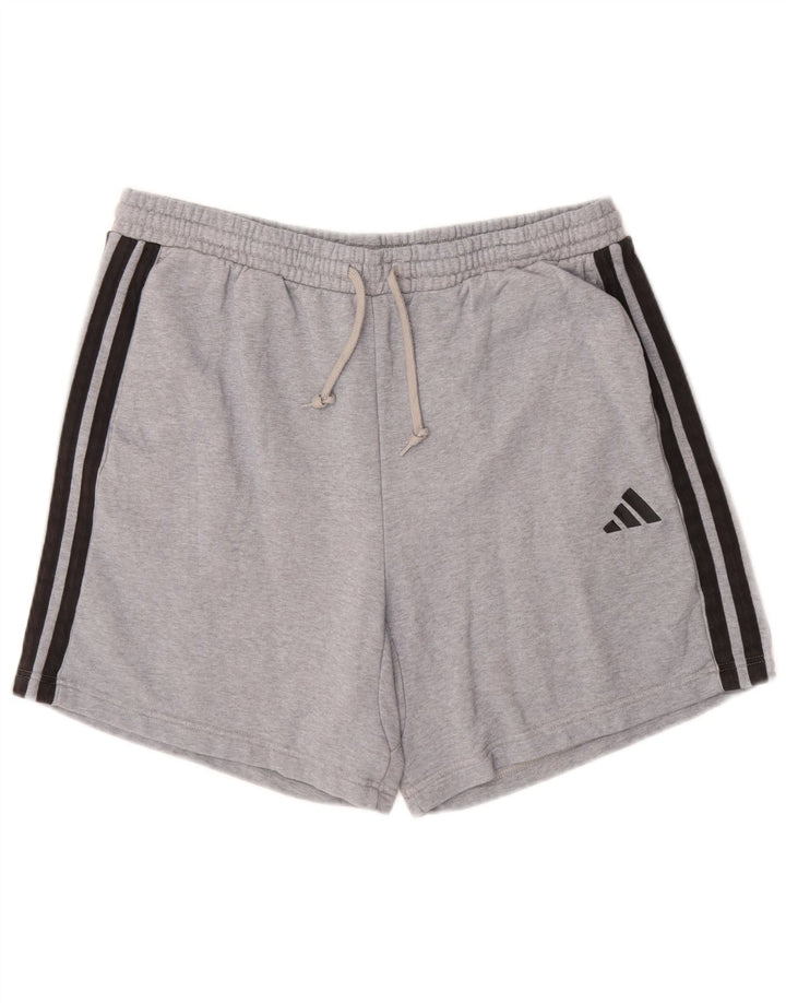 ADIDAS Pantalones cortos deportivos para hombre XL Gris Algodón