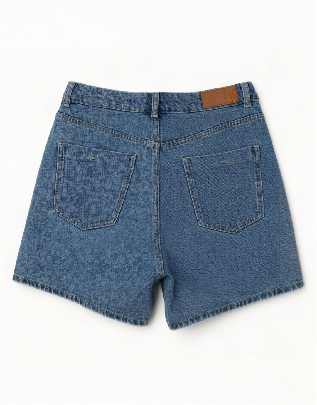 Zara Mujer Shorts Vaqueros De Cintura Alta EU 40 Medium W30 Azul