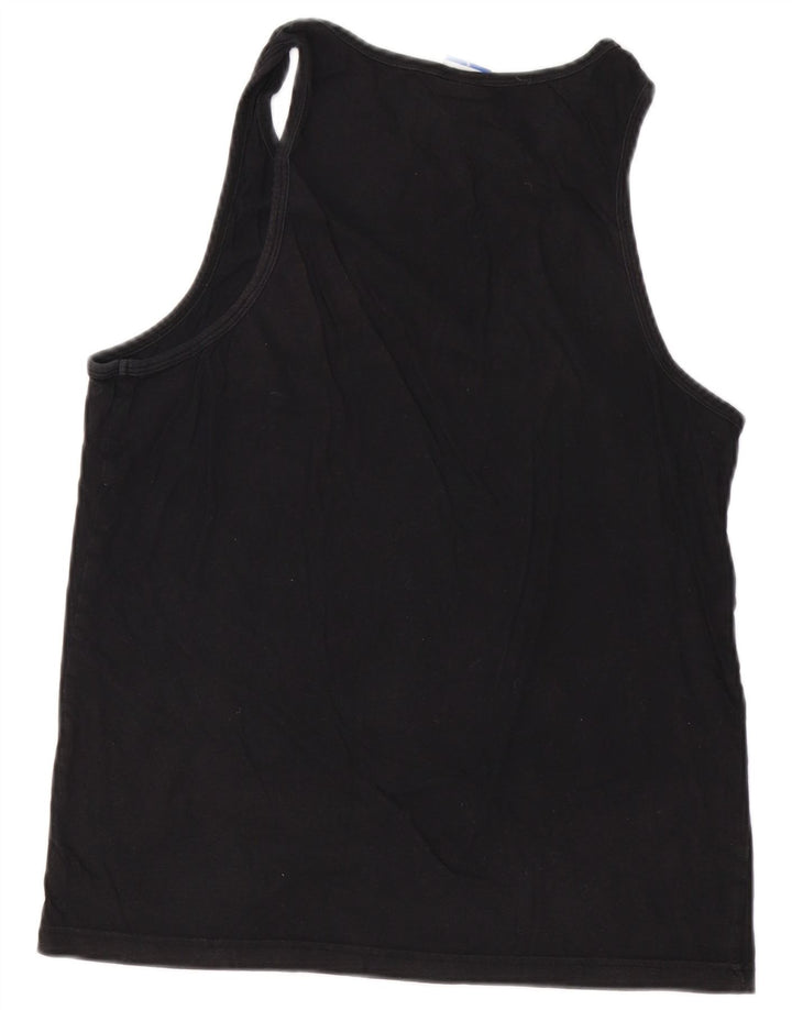 RUSSELL ATHLETIC Camiseta sin mangas gráfica para hombre pequeña de algodón negro