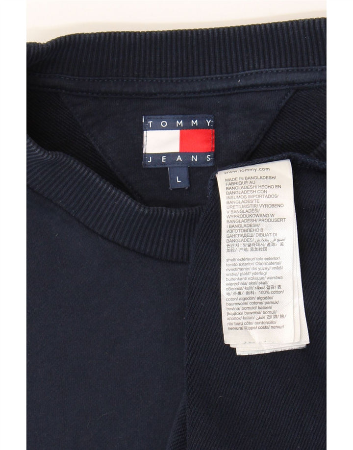 Tommy Hilfiger Sudadera para Hombre Jumper Large Azul Marino Algodón