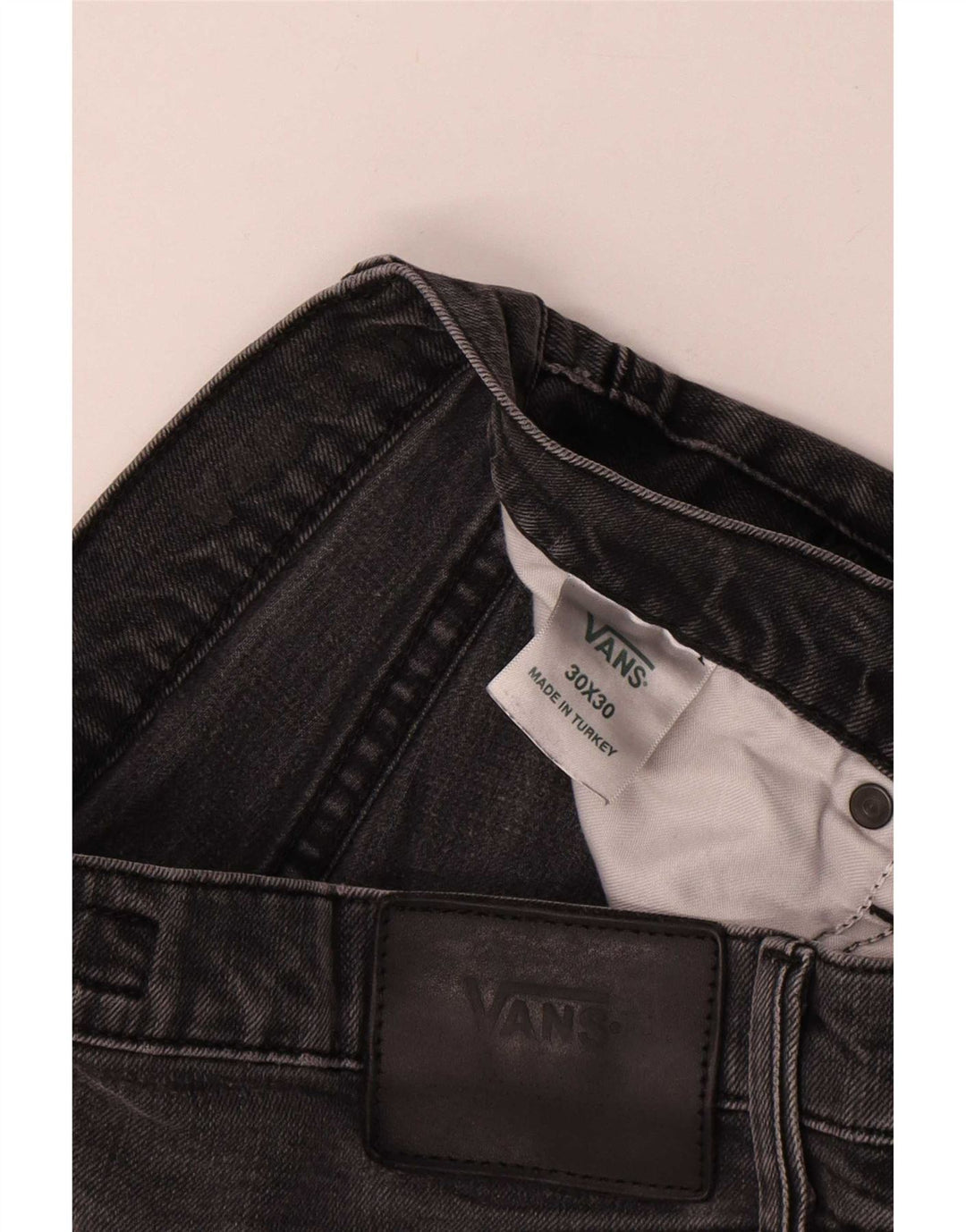 Vaqueros Vans Hombre Slim W30 L27 Algodón Gris