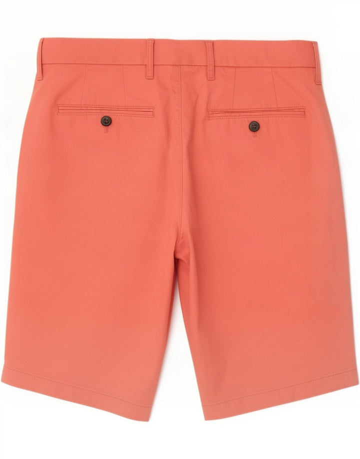 Marks & Spencer Pantalones cortos chinos regulares para hombre W30 Algodón naranja medio