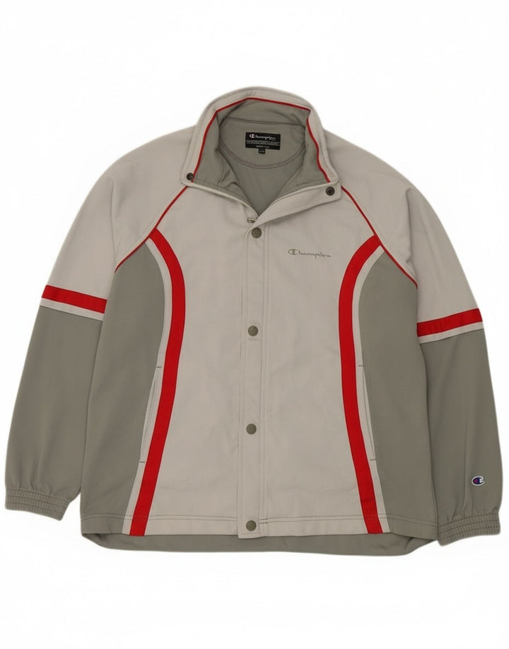 Champion Chaqueta de chándal para niño 13-14 años Poliéster color block gris