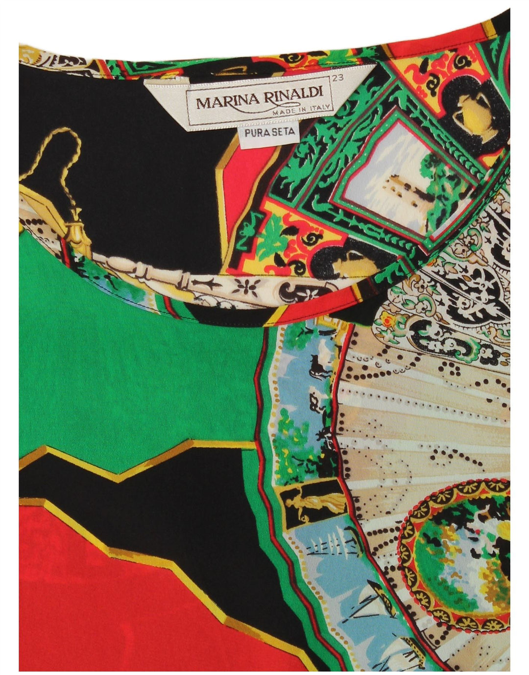 MARINA RINALDI Blusa extragrande para mujer Talla superior 23 Mediana Multicolor