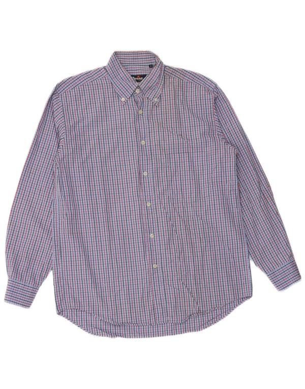 Camisa ELLESSE Hombre Algodón Cuadros Azul Medio