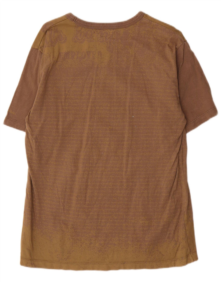 Marlboro Classics Camiseta gráfica para hombre Top Algodón a rayas marrón medio
