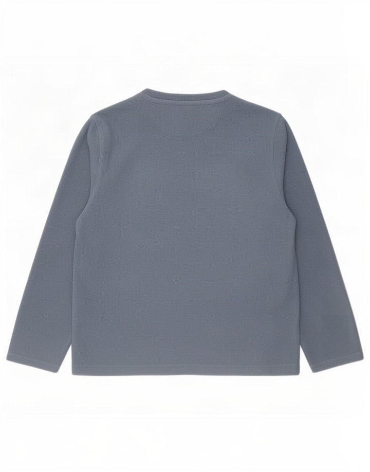 Marks & Spencer - Camiseta de forro polar para hombre, manga larga, poliéster azul grande