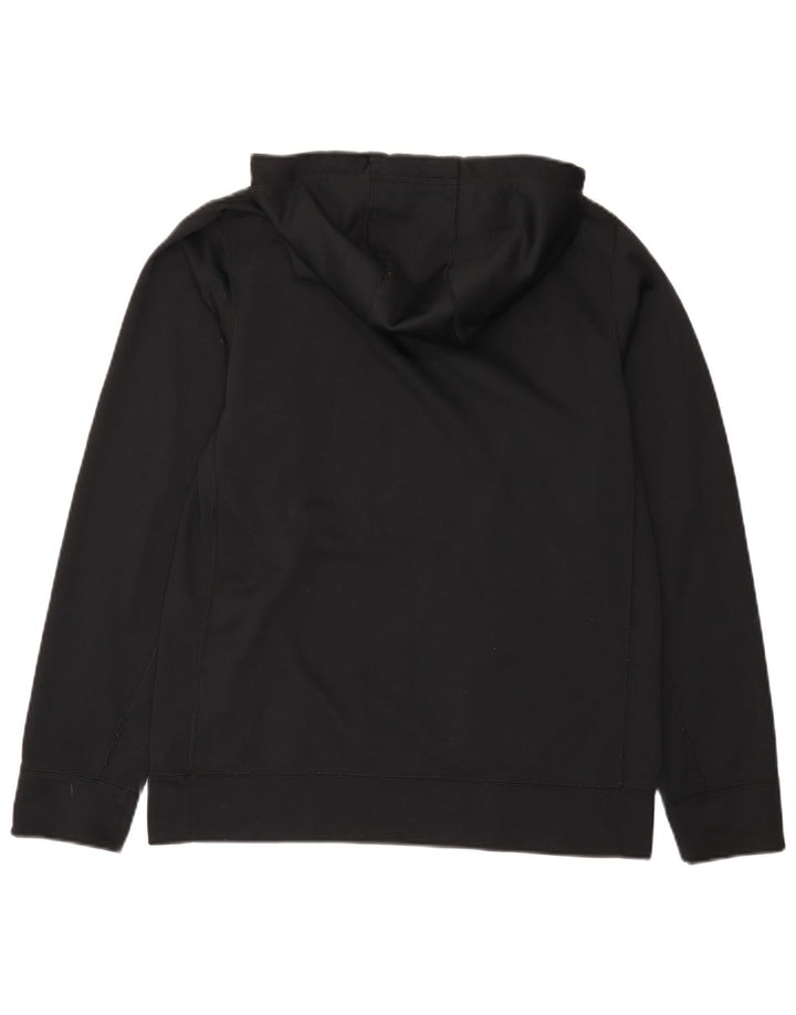 NIKE Sudadera con capucha Therma-Fit Graphic para hombre, talla pequeña, poliéster negro