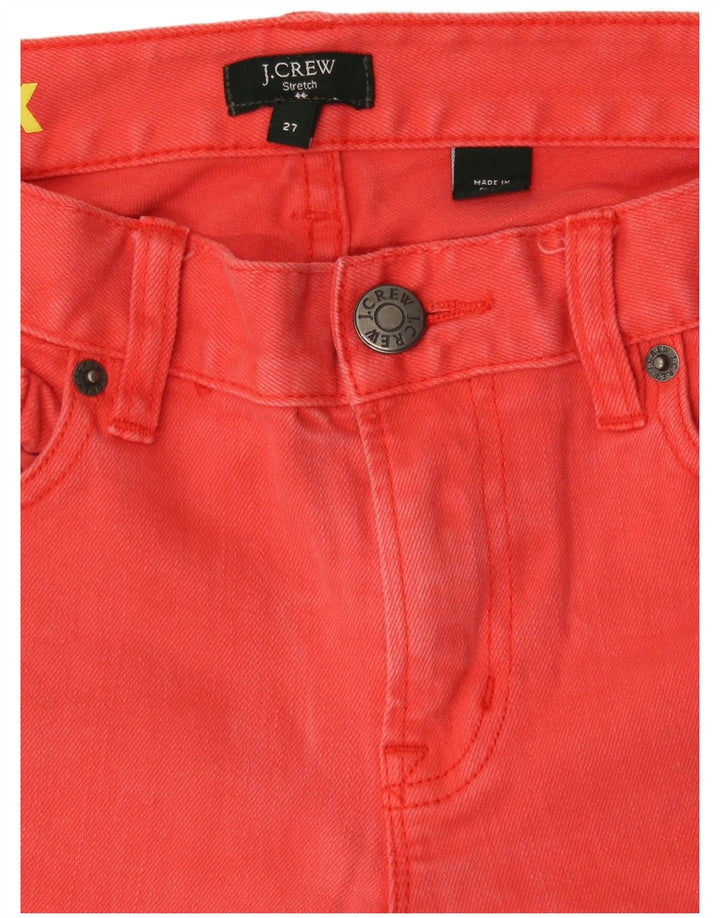 Vaqueros ajustados elásticos para mujer J. Crew W27 L27 Naranja