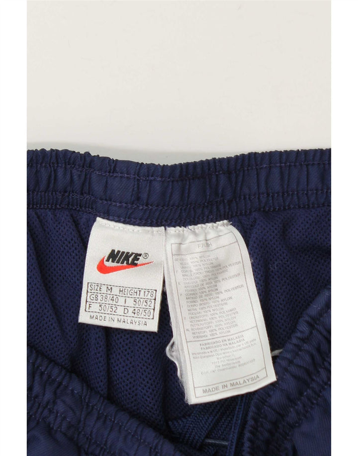 Nike - Pantalones de chándal para hombre, talla 38/40, nailon azul marino mediano