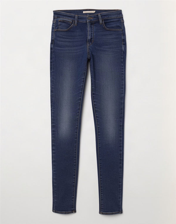Levi's Vaqueros súper ajustados de talle alto 720 para mujer W28 L30 Algodón azul marino