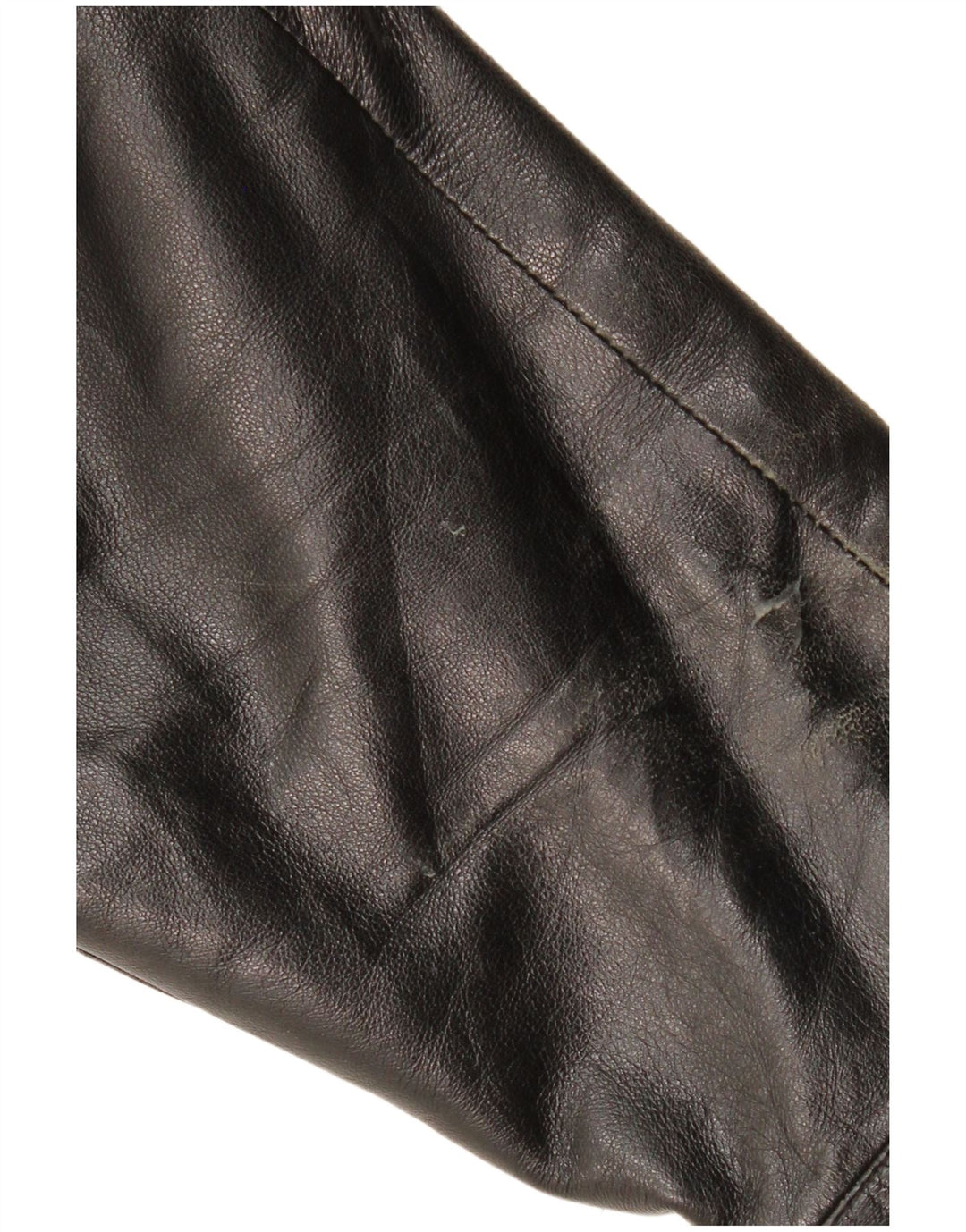 SCHILD Chaqueta de cuero militar para hombre UK 40 Large Black Leather