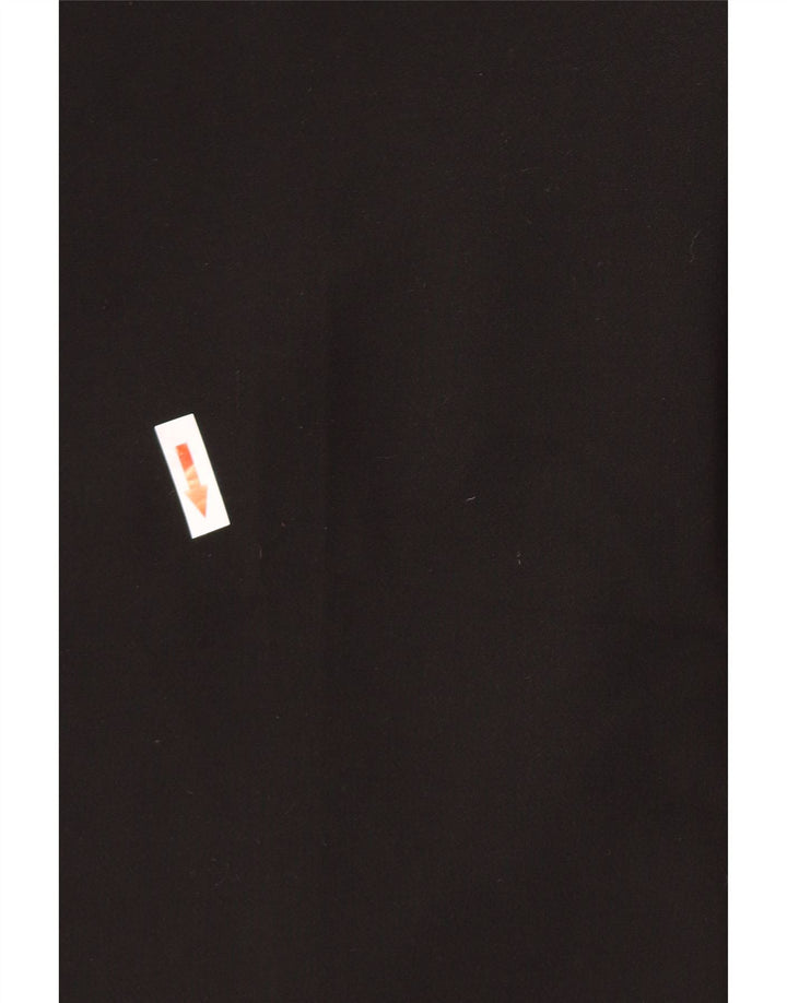 Zara Mujer Pantalón De Traje Cónico Grande W32 L27 Poliéster Negro