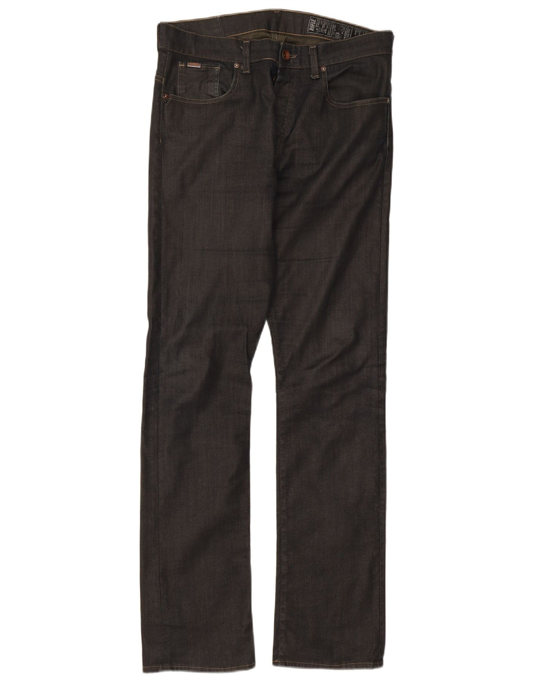 Vaqueros rectos para hombre Rifle W34 L32 Algodón gris