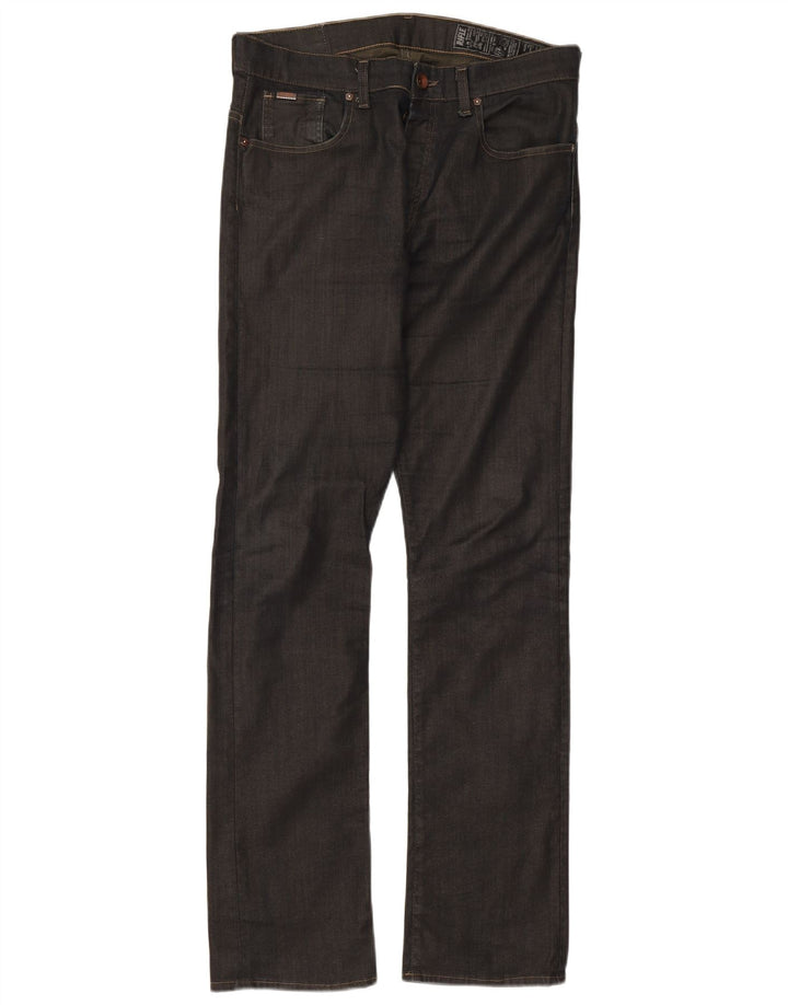 Vaqueros rectos para hombre Rifle W34 L32 Algodón gris