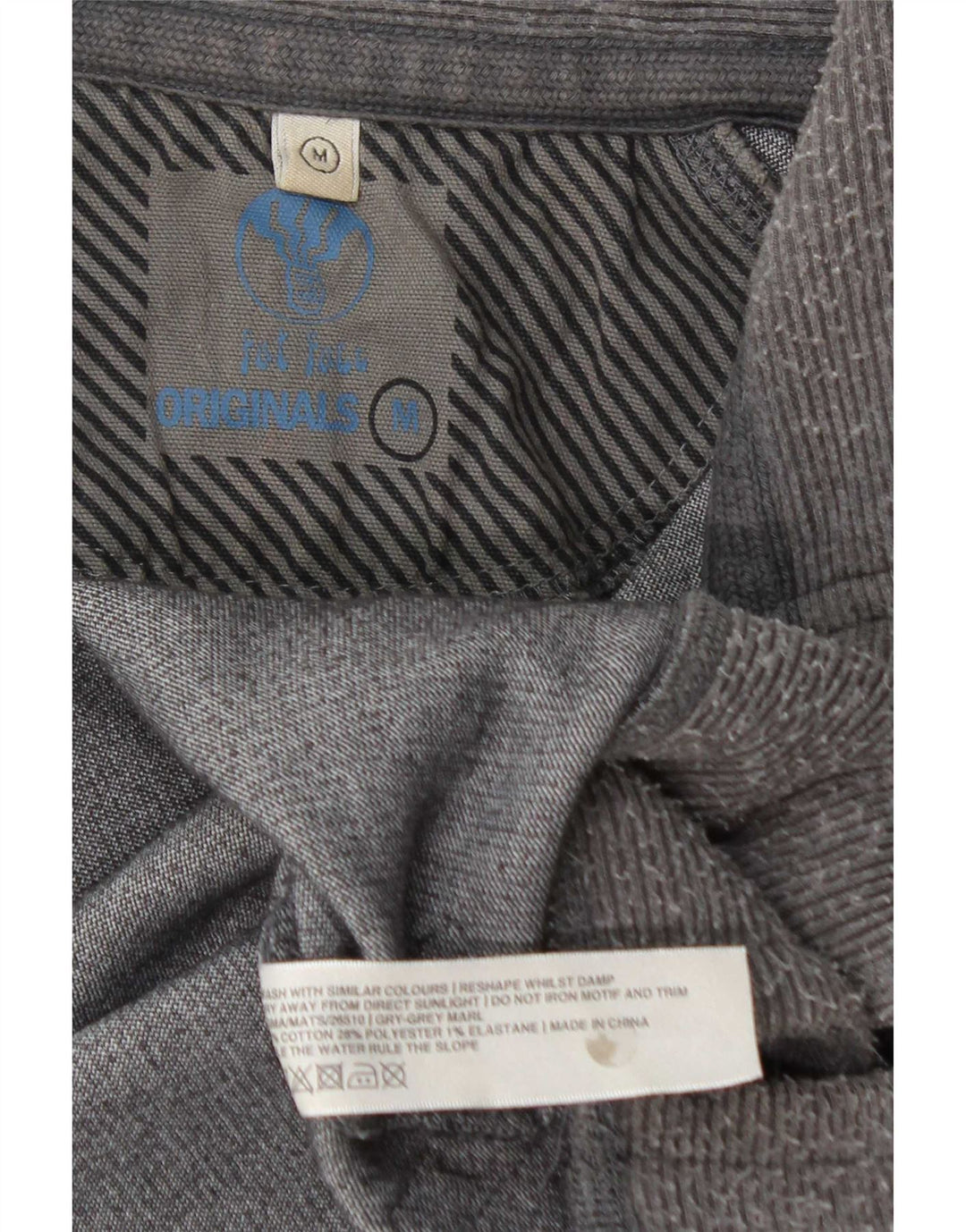 Sudadera con cremallera en el cuello para hombre Fat Face Jersey de algodón color block en gris medio