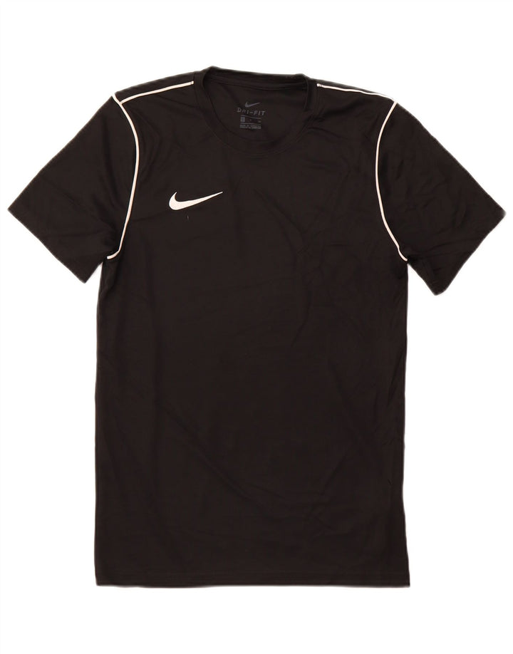 NIKE Camiseta Dri Fit para Hombre Top Pequeño Poliéster Negro