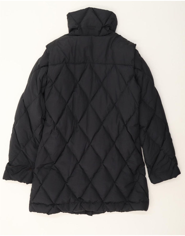 Armani Jeans Abrigo acolchado para mujer UK 44 Large Poliamida azul marino