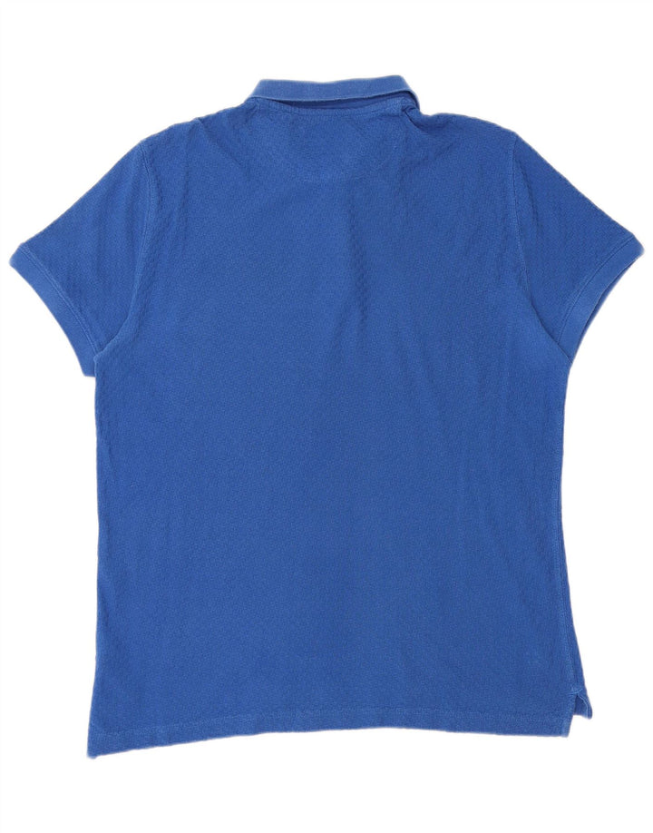 Polo Massimo Dutti Hombre Algodón Azul Grande