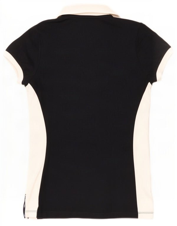Polo Calvin Klein para mujer UK 6 XS Algodón color block negro