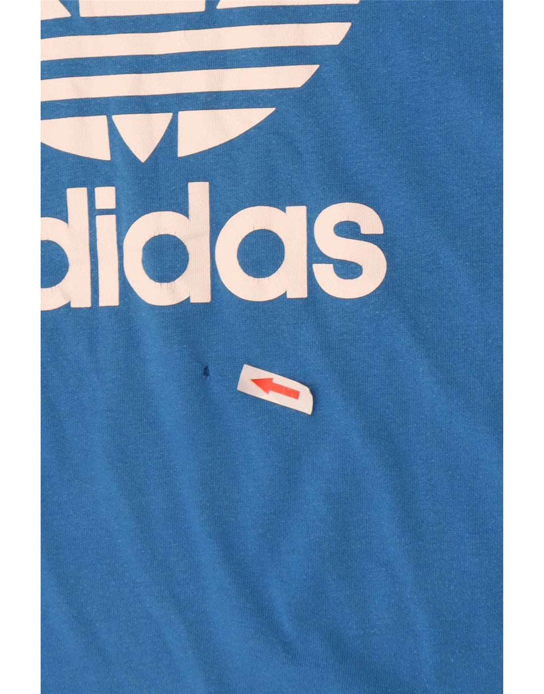 Adidas - Camiseta gráfica para hombre, talla pequeña, algodón azul